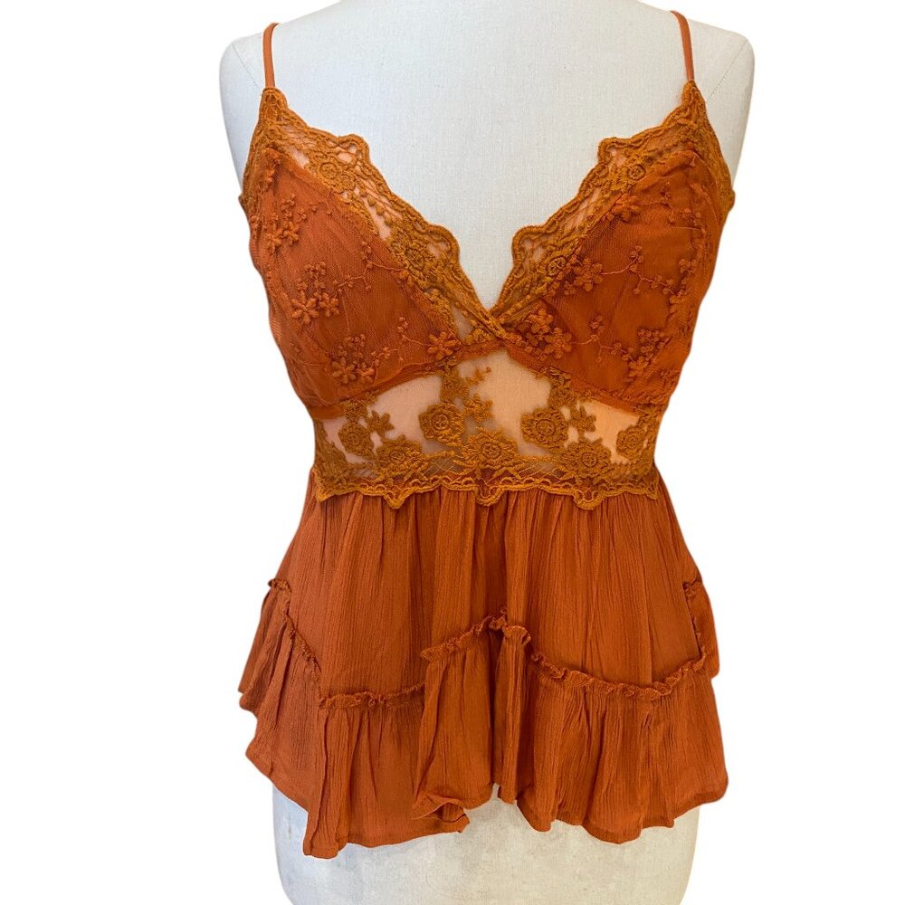 Venus Lace Babydoll Whimsigoth Tank Top Sheer Tiered Cami Coquette Fairy Y2K-8 - Picture 15 of 15